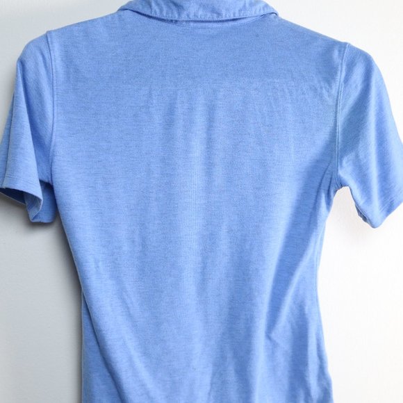 Lucy Blue Fitted Polo Shirt - Picture 5 of 6